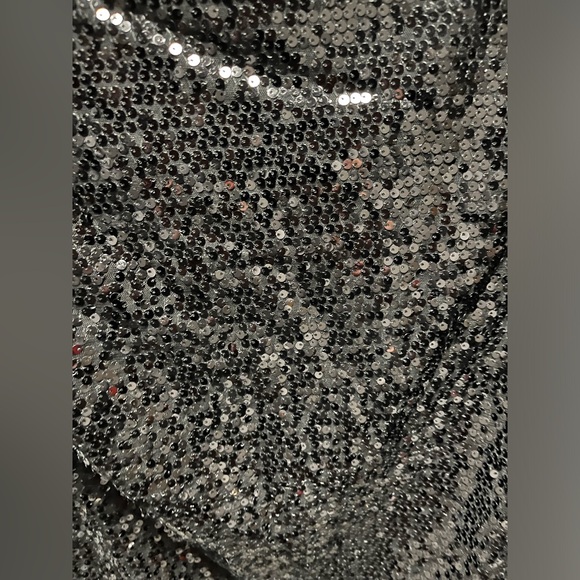 Black Sequin Dress Shirt - Picture 4 of 4